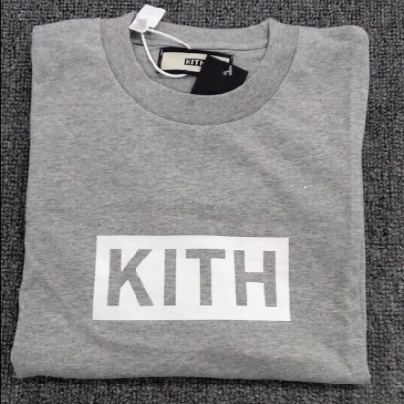 Kith Grey Box Logo T-Shirt - Picture 4 of 4